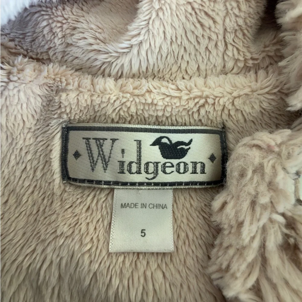 Widgeon Girls Faux‎ Fur Hooded Coat Size 5 Blush Pink